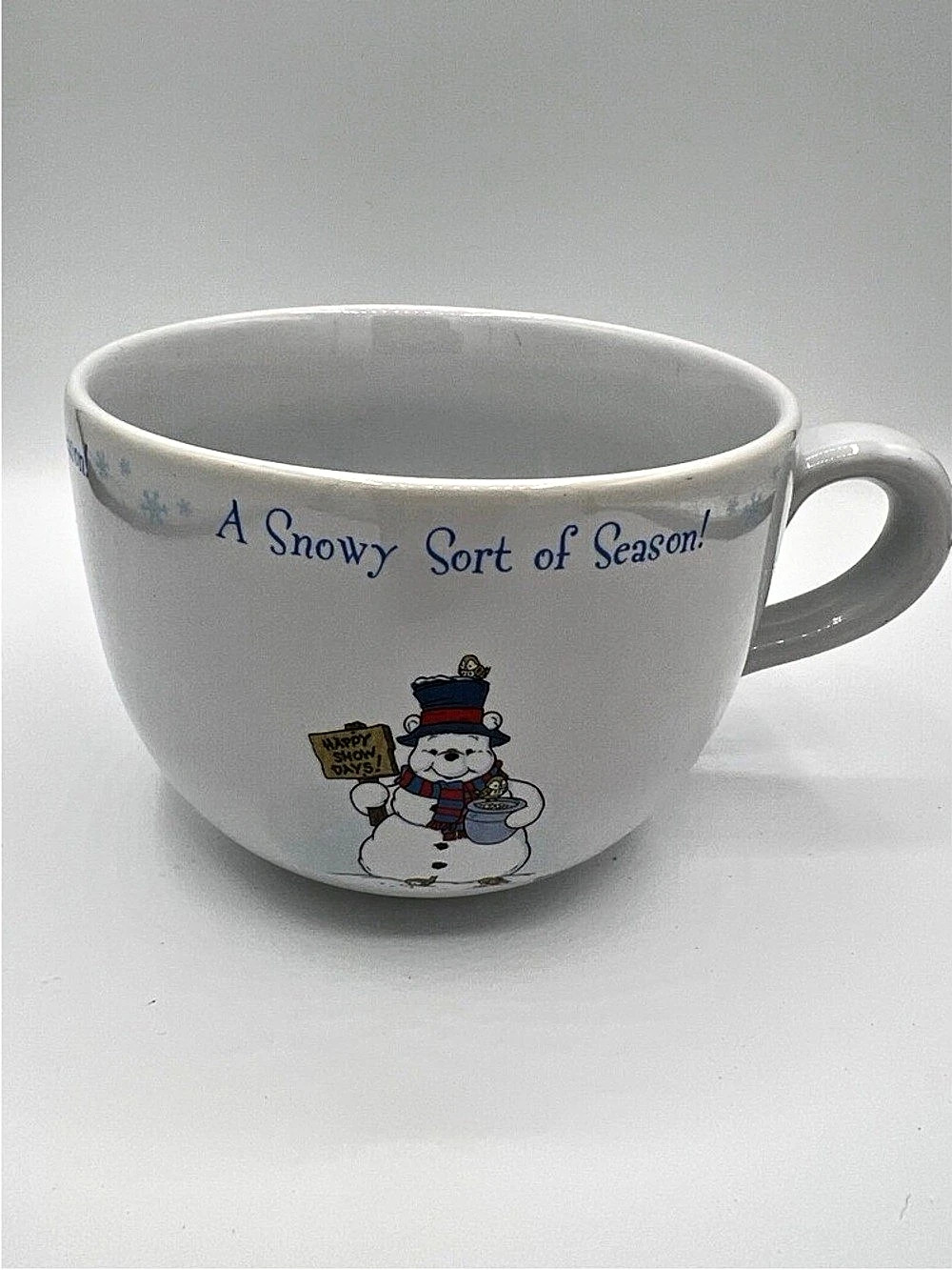 Disney Winnie the Pooh A Snowy Sort Of Season Soup Mug